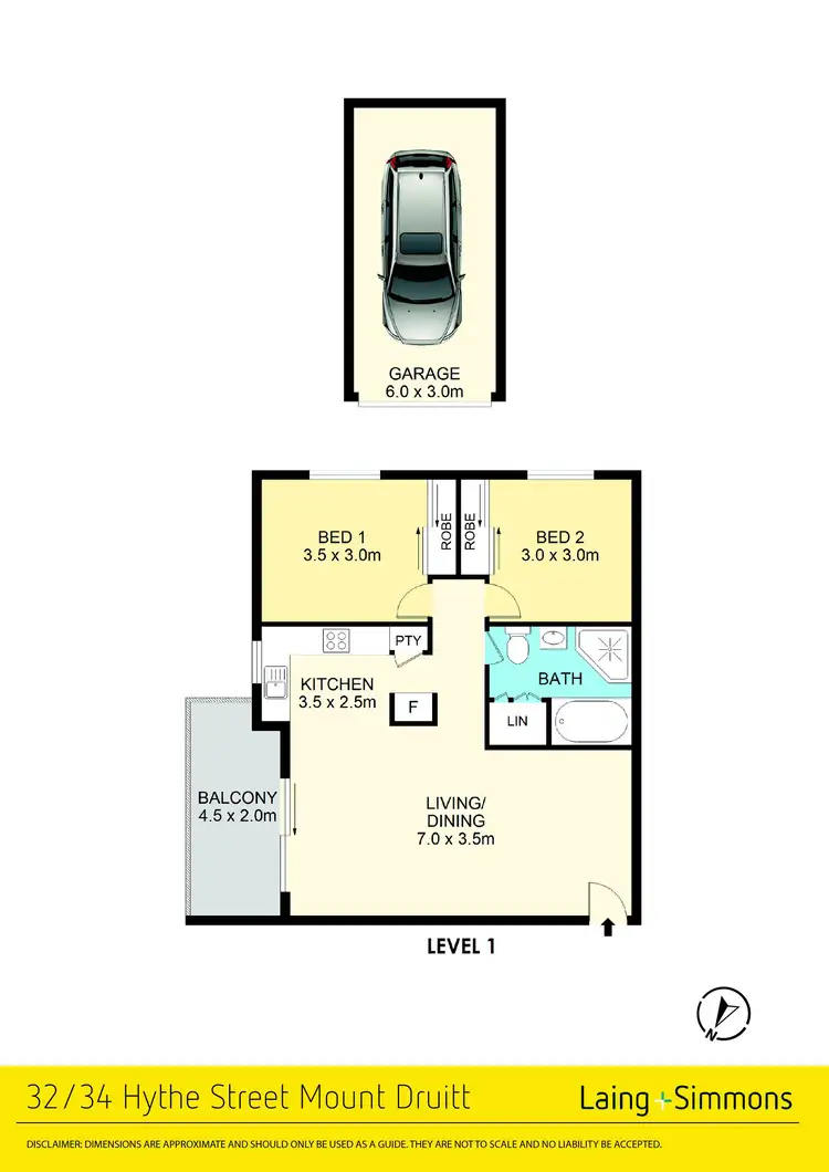 Floorplan of Homely unit listing, 32/34-36 Hythe Street, Mount Druitt NSW 2770