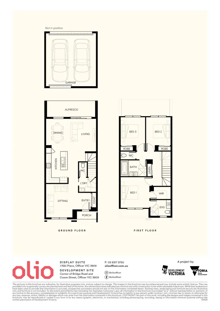 Floorplan of Homely townhouse listing, Lot 315 Saggar Lane, Officer VIC 3809