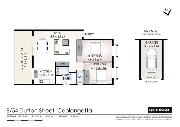 Floorplan of Homely unit listing, 8/54 Dutton Street, Coolangatta QLD 4225