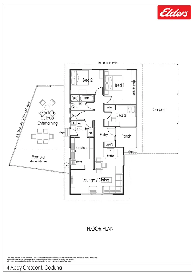 Floorplan of Homely house listing, 4 Adey Crescent, Ceduna SA 5690