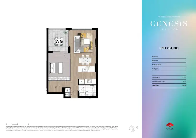 Floorplan of Homely apartment listing, Level 3/303/50-52 Belmore Street, Burwood NSW 2134