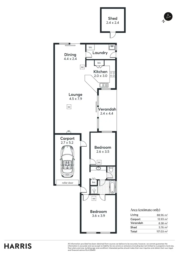Floorplan of Homely house listing, 31 Flinders Road, Hillcrest SA 5086