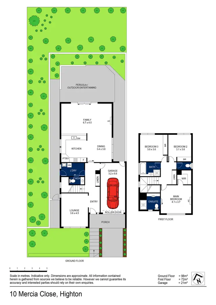 Floorplan of Homely house listing, 10 Mercia Close, Highton VIC 3216