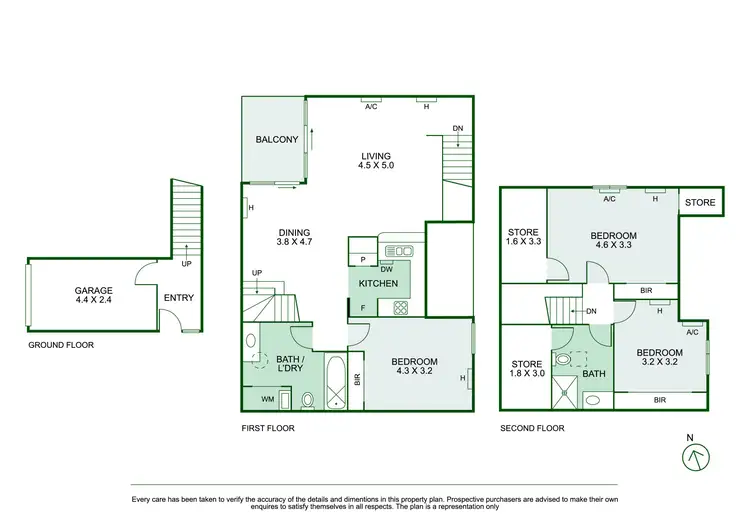 Floorplan of Homely townhouse listing, 41D Clara Street, South Yarra VIC 3141