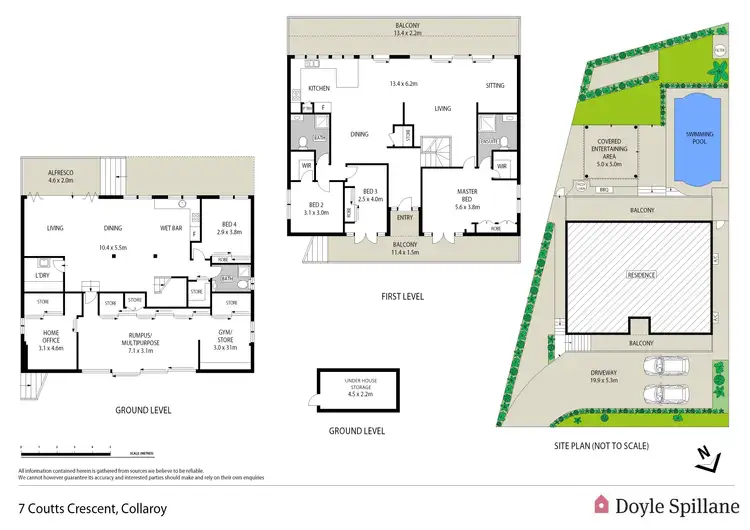 Floorplan of Homely house listing, 7 Coutts Crescent, Collaroy NSW 2097