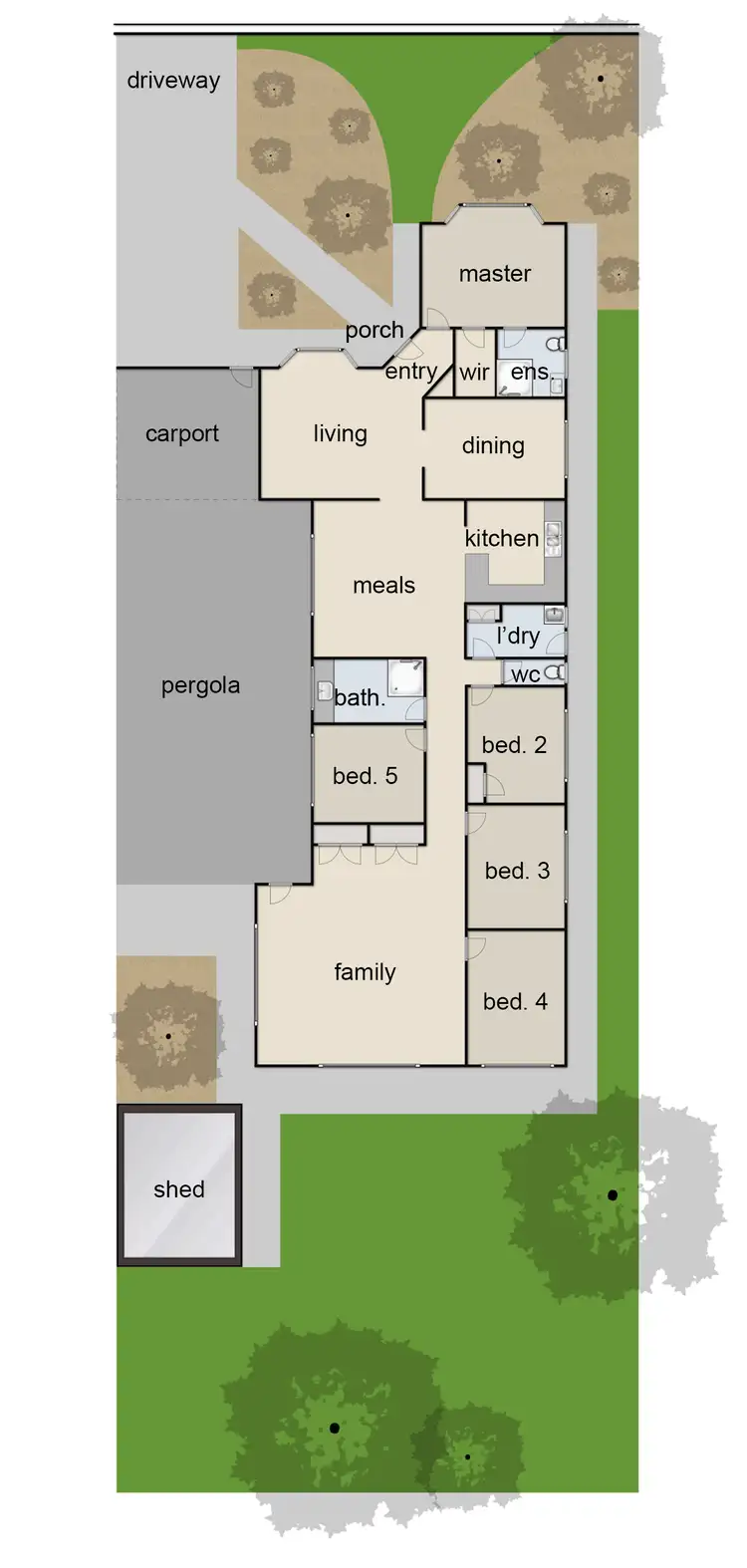 Floorplan of Homely house listing, 5 Nerang Court, Berwick VIC 3806