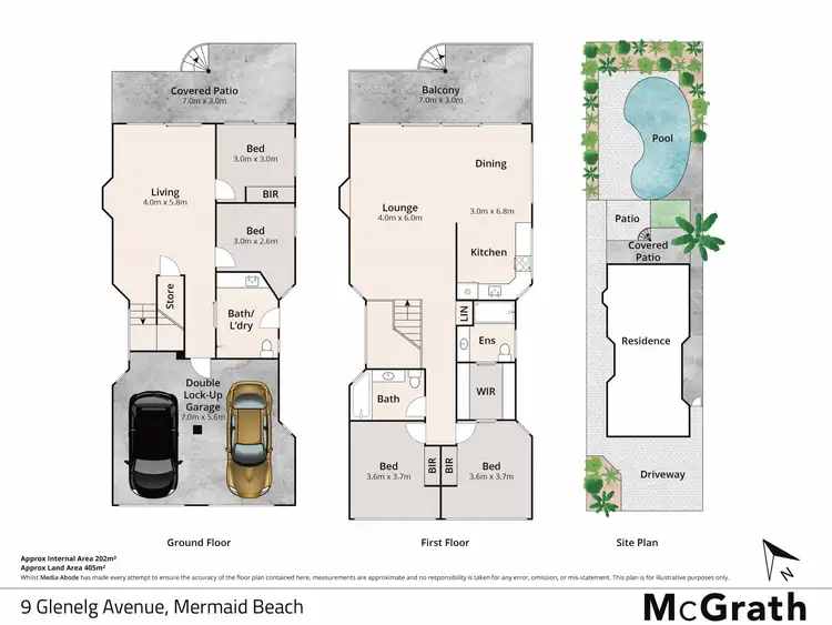 Floorplan of Homely house listing, 9 Glenelg Avenue, Mermaid Beach QLD 4218
