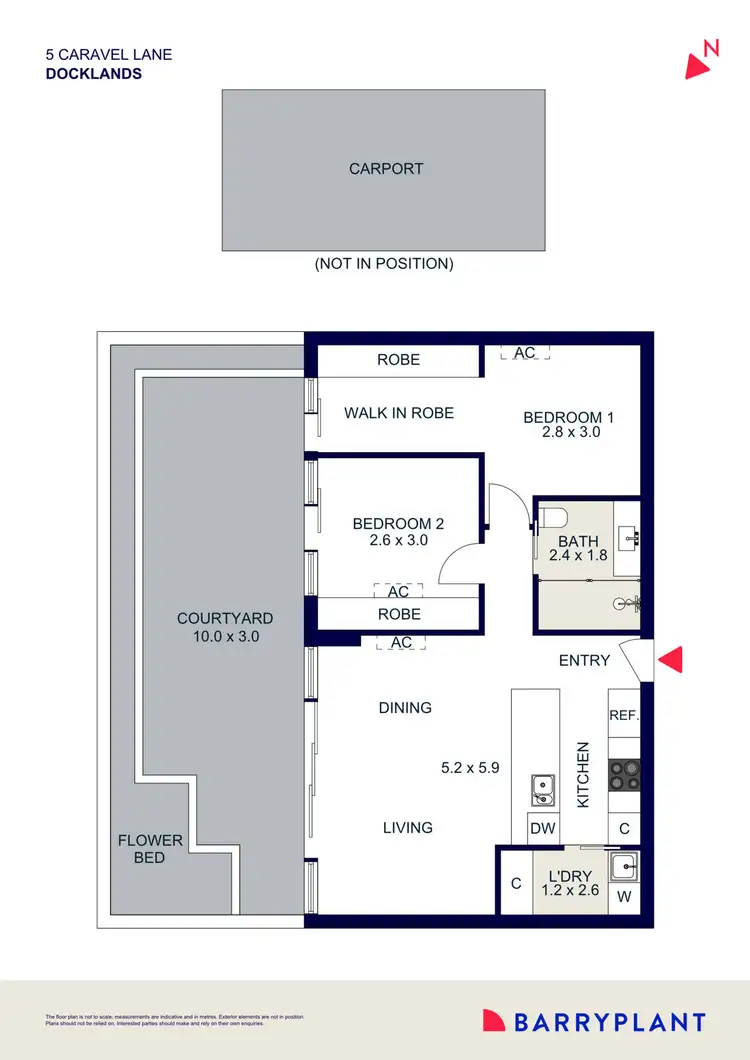 Floorplan of Homely apartment listing, 413/5 Caravel Lane, Docklands VIC 3008