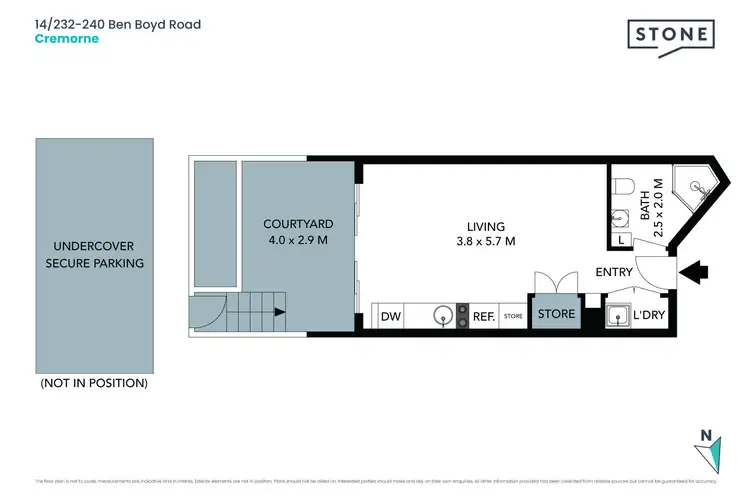 Floorplan of Homely apartment listing, 14/232-240 Ben Boyd Road, Cremorne NSW 2090
