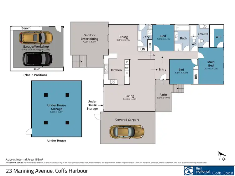 Floorplan of Homely house listing, 23 Manning Avenue, Coffs Harbour NSW 2450