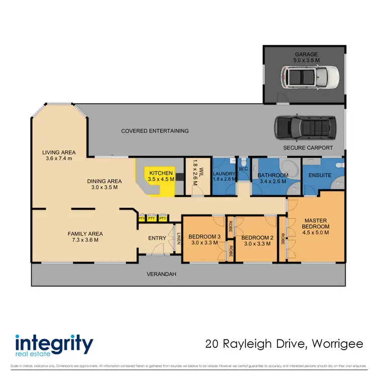 Floorplan of Homely house listing, 20 Rayleigh Drive, Worrigee NSW 2540