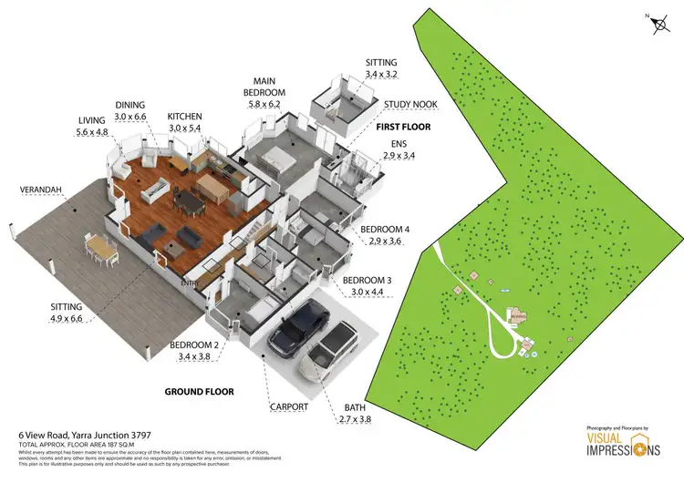 Floorplan of Homely house listing, 6 View Road, Yarra Junction VIC 3797