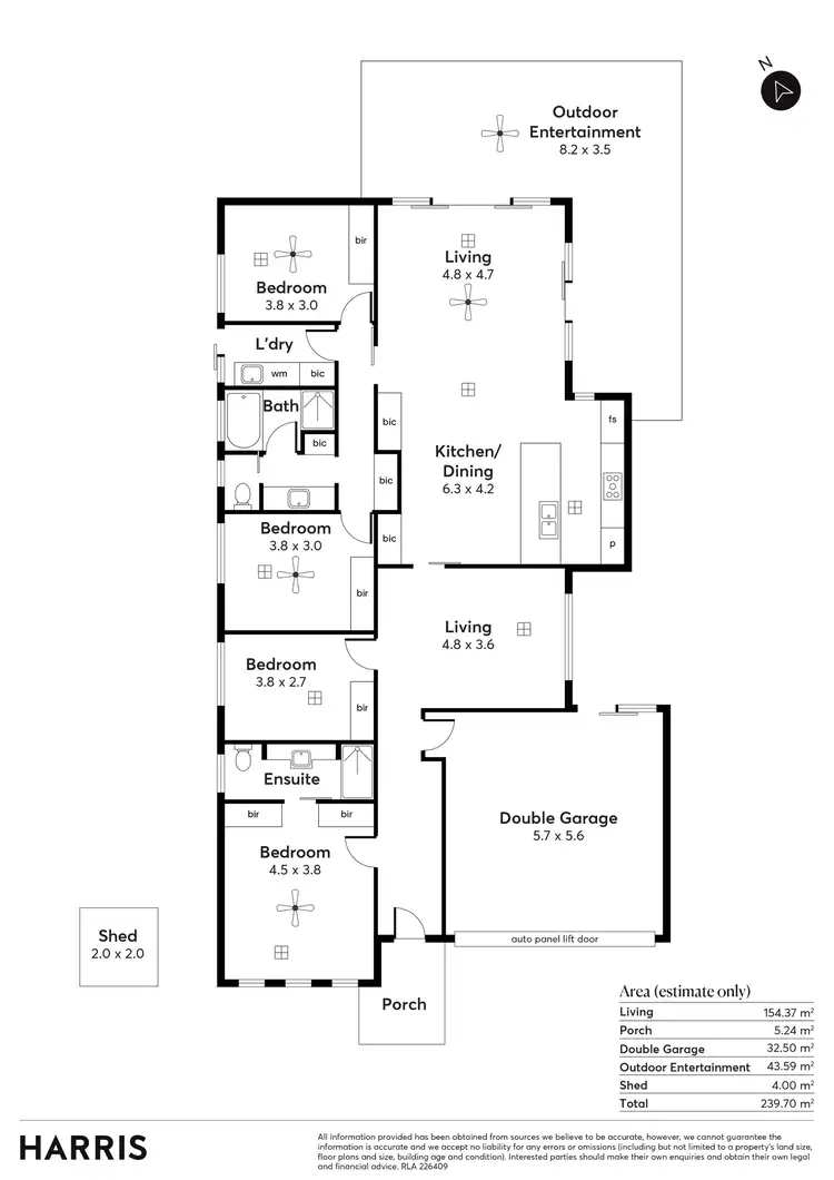 Floorplan of Homely house listing, 42 Erebus Glen, Hallett Cove SA 5158