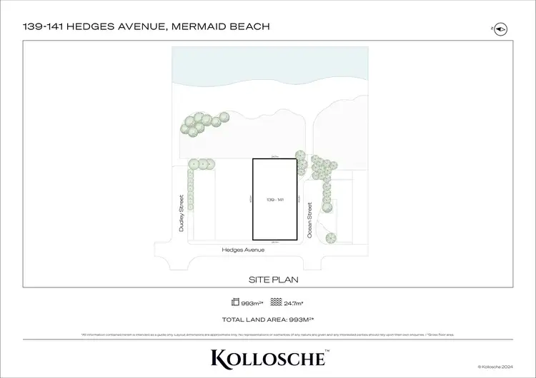 Floorplan of Homely land listing, 139-141 Hedges Avenue, Mermaid Beach QLD 4218