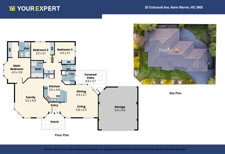 Floorplan of Homely house listing, 20 Cottswold Avenue, Narre Warren VIC 3805