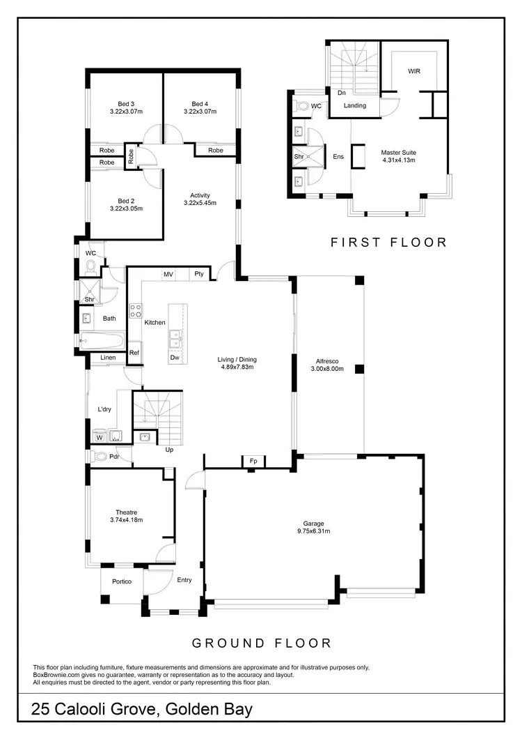 Floorplan of Homely house listing, 25 Calooli Grove, Golden Bay WA 6174
