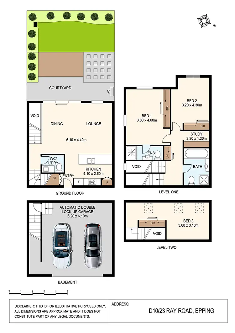 Floorplan of Homely townhouse listing, D10/23 Ray Road, Epping NSW 2121