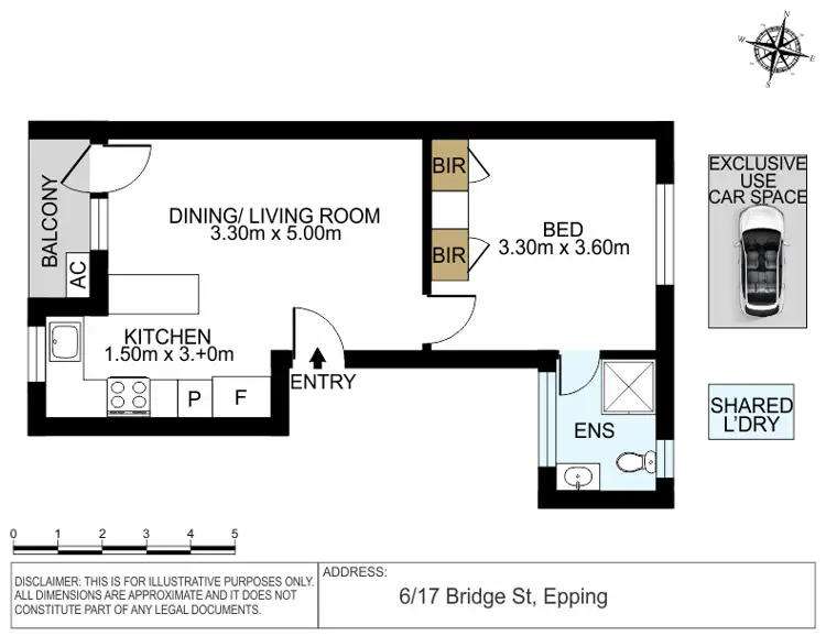 Floorplan of Homely unit listing, 6/17 Bridge Street, Epping NSW 2121