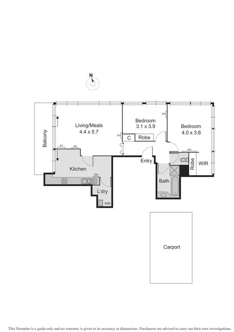 Floorplan of Homely apartment listing, 21/325 Beaconsfield Parade, St Kilda West VIC 3182