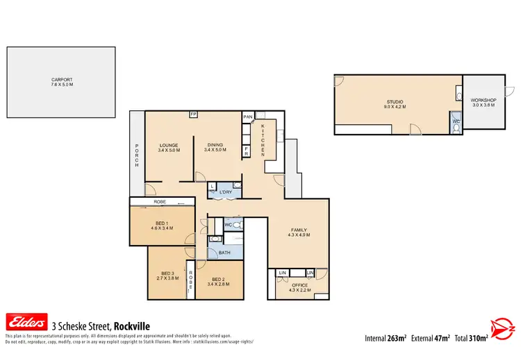 Floorplan of Homely house listing, 3 Scheske Street, Wilsonton QLD 4350