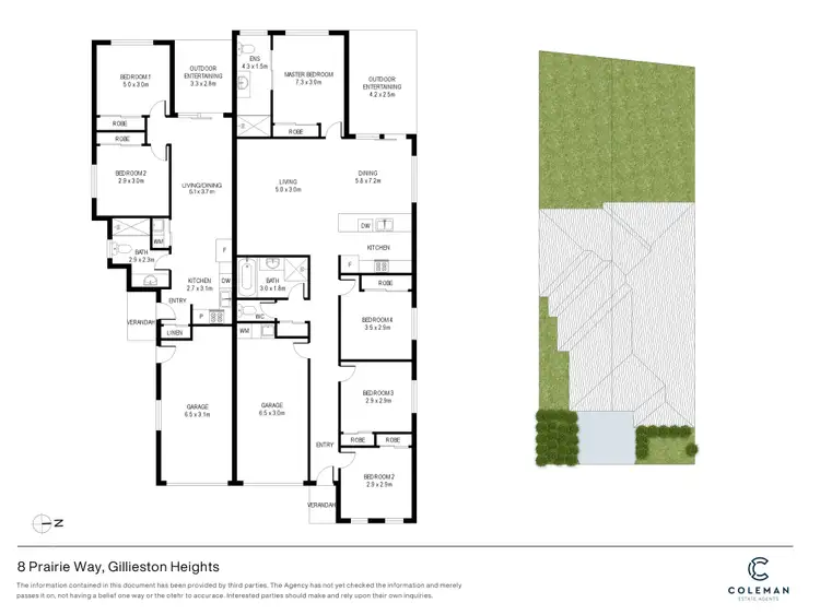 Floorplan of Homely semi-detached listing, 8 Prairie Way, Gillieston Heights NSW 2321
