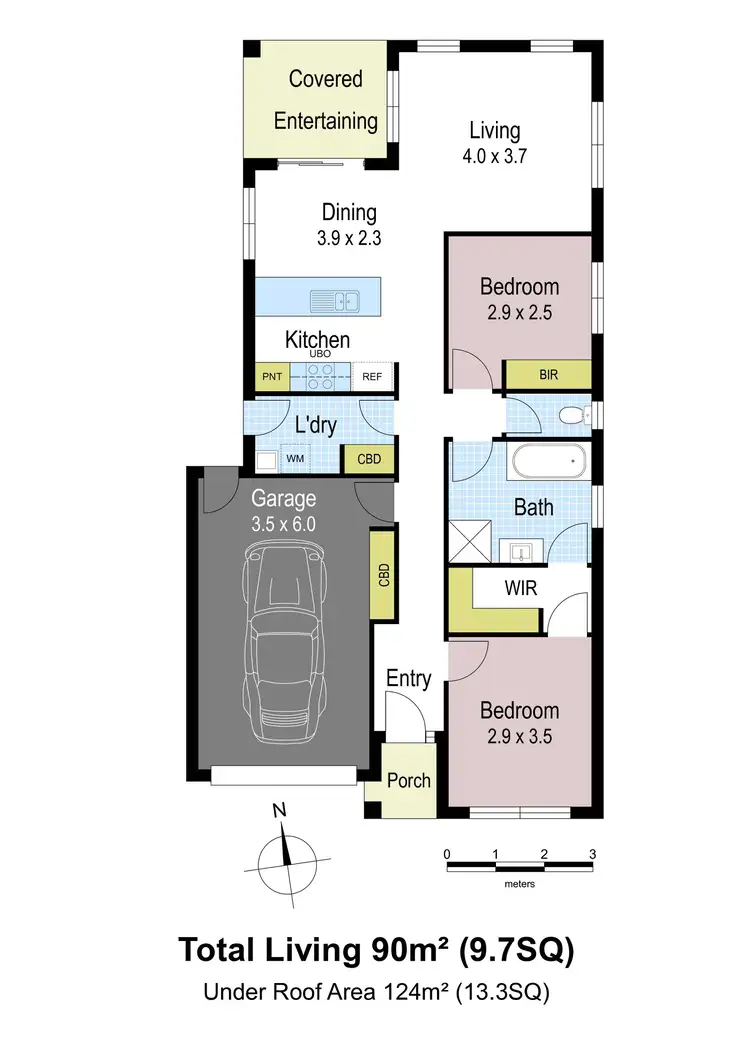 Floorplan of Homely unit listing, 2/3 Springwater Drive, Drouin VIC 3818