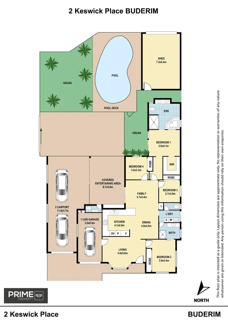 Floorplan of Homely house listing, 2 Keswick Place, Buderim QLD 4556