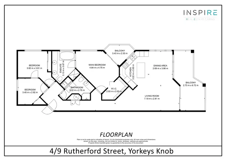 Floorplan of Homely unit listing, 4/9 Rutherford Street, Yorkeys Knob QLD 4878