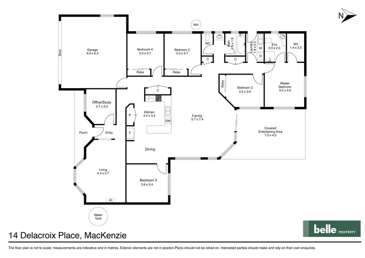 Floorplan of Homely house listing, 14 Delacroix Place, Mackenzie QLD 4156