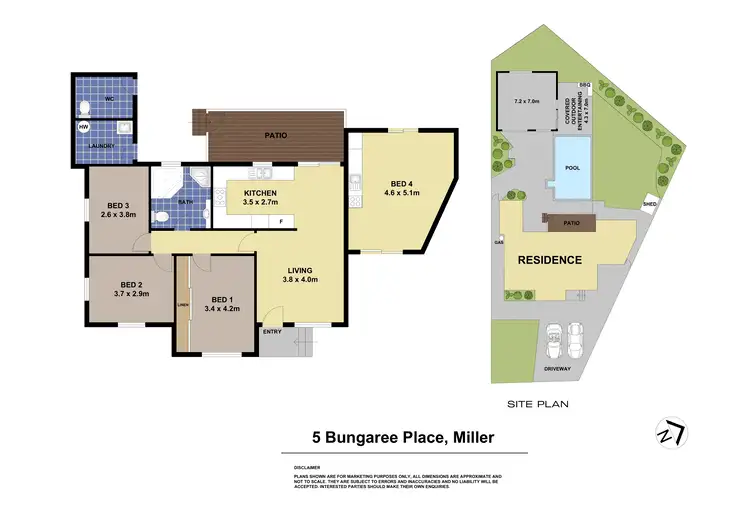 Floorplan of Homely house listing, 5 Bungaree Place, Miller NSW 2168