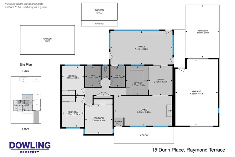 Floorplan of Homely house listing, 15 Dunn Place, Raymond Terrace NSW 2324