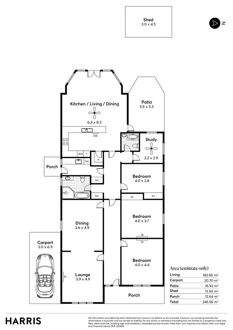 Floorplan of Homely house listing, 28 Roberts Street, Unley SA 5061