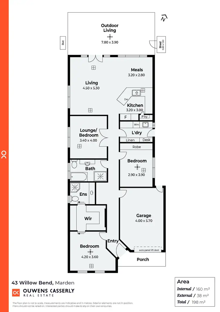 Floorplan of Homely house listing, 43 Willow Bend, Marden SA 5070