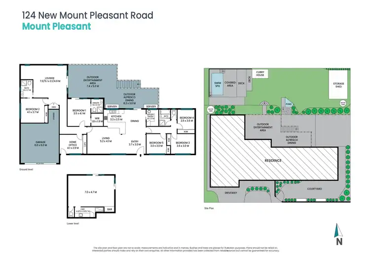 Floorplan of Homely house listing, 124 New Mount Pleasant Road, Mount Pleasant NSW 2519