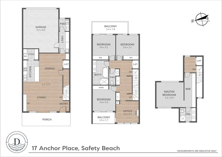 Floorplan of Homely semi-detached listing, 17 Anchor Place, Safety Beach VIC 3936