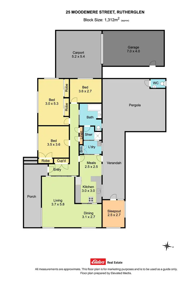 Floorplan of Homely house listing, 25 Moodemere Street, Rutherglen VIC 3685