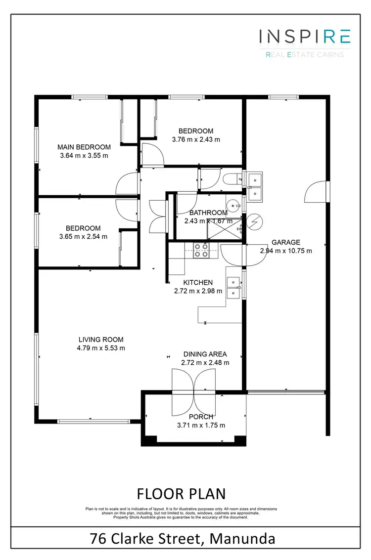 Floorplan of Homely house listing, 76 Clarke Street, Manunda QLD 4870