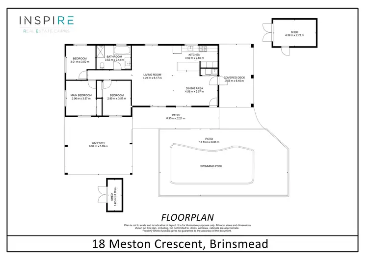 Floorplan of Homely house listing, 18 Meston Crescent, Brinsmead QLD 4870