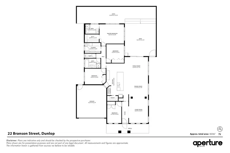 Floorplan of Homely house listing, 22 Branson Street, Dunlop ACT 2615
