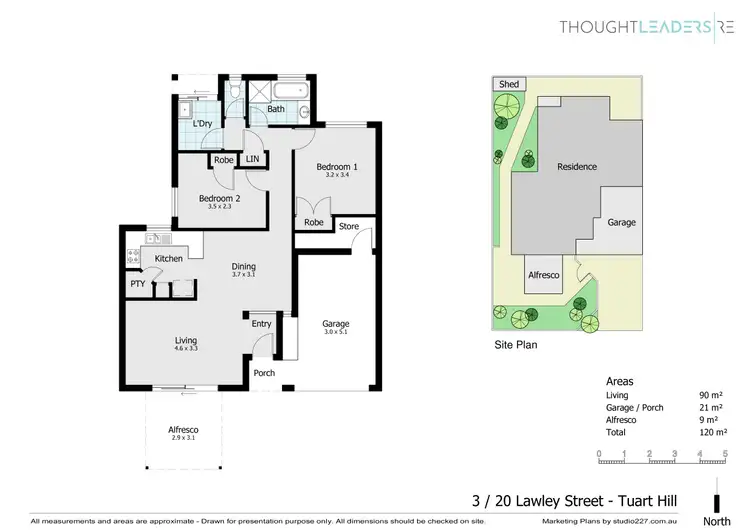 Floorplan of Homely villa listing, 3/20 Lawley Street, Tuart Hill WA 6060