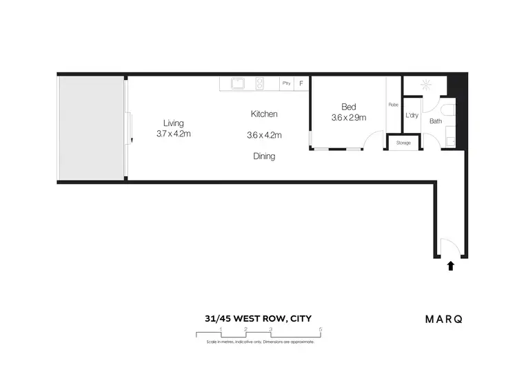 Floorplan of Homely apartment listing, 31/45 West Row, City ACT 2601