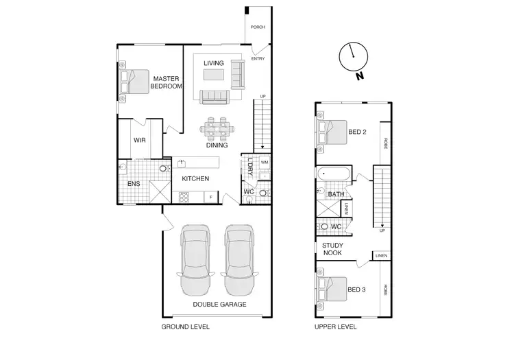 Floorplan of Homely townhouse listing, 13/6 Bon Scott Crescent, Moncrieff ACT 2914