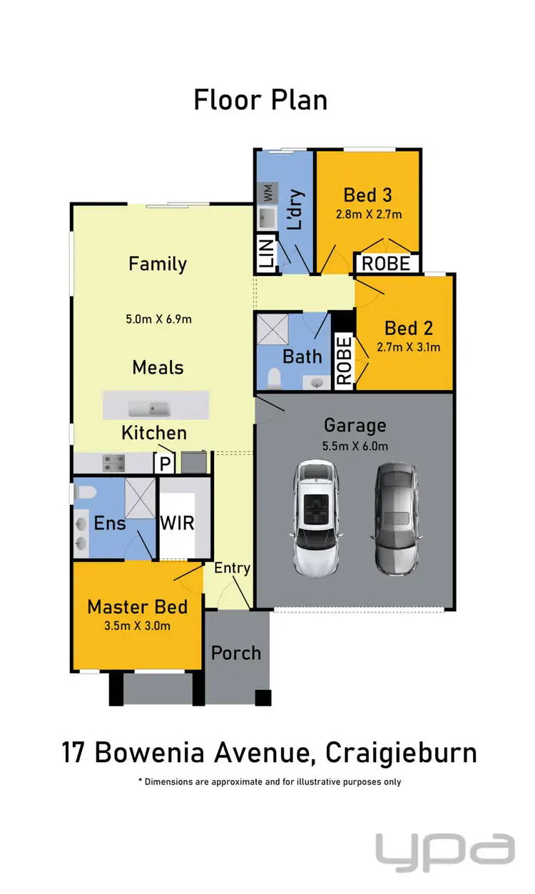 Floorplan of Homely house listing, 17 Bowenia Avenue, Craigieburn VIC 3064
