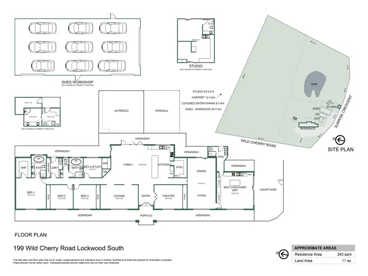 Floorplan of Homely house listing, 199 Wild Cherry Road, Lockwood South VIC 3551