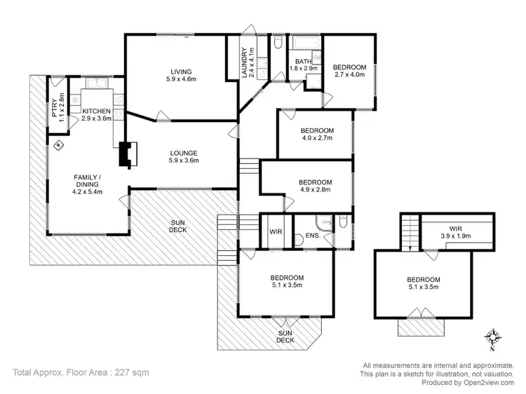 Floorplan of Homely house listing, 6 Parnella Road, Dodges Ferry TAS 7173
