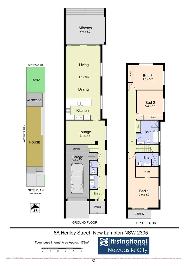 Floorplan of Homely townhouse listing, 6A Henley Street, New Lambton NSW 2305
