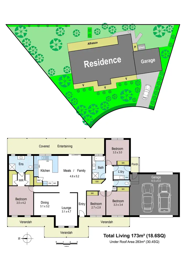 Floorplan of Homely house listing, 6 Hume Court, Warragul VIC 3820