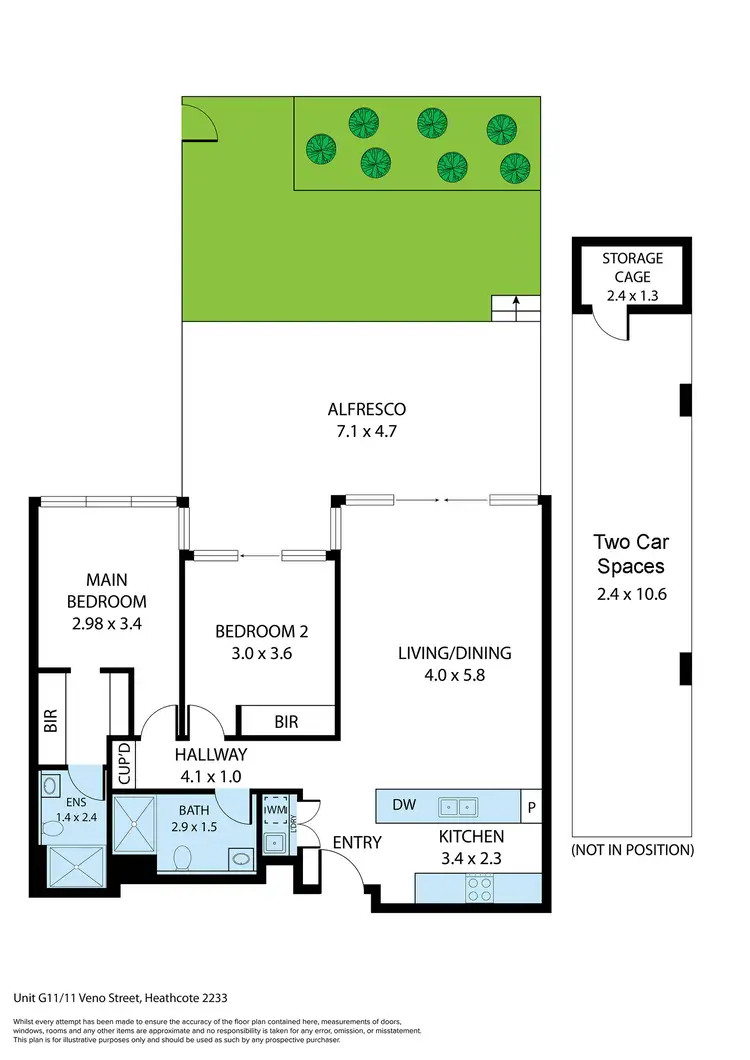 Floorplan of Homely villa listing, G11/11 Veno Street, Heathcote NSW 2233
