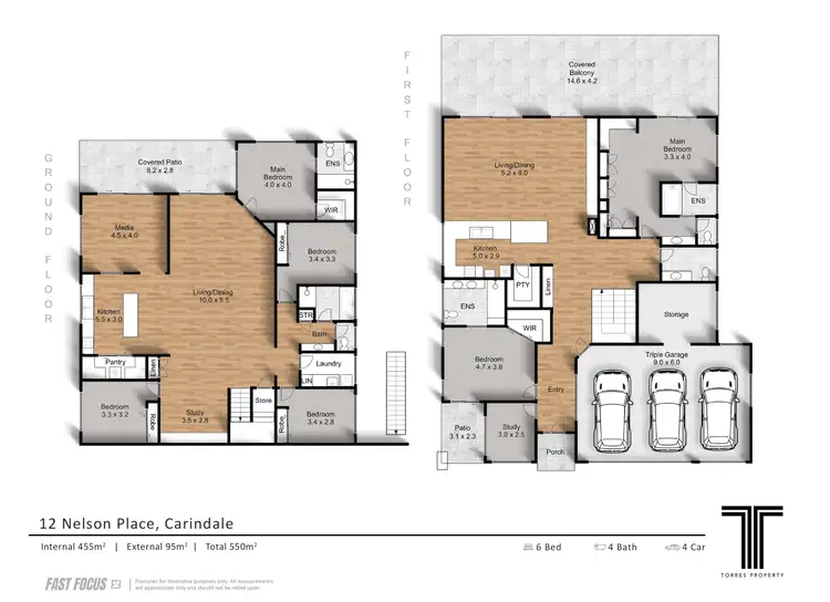 Floorplan of Homely house listing, 12 Nelson Place, Carindale QLD 4152