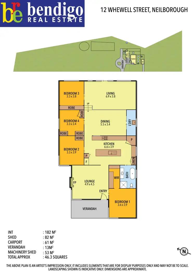 Floorplan of Homely house listing, 12 Whewell Street, Neilborough VIC 3570